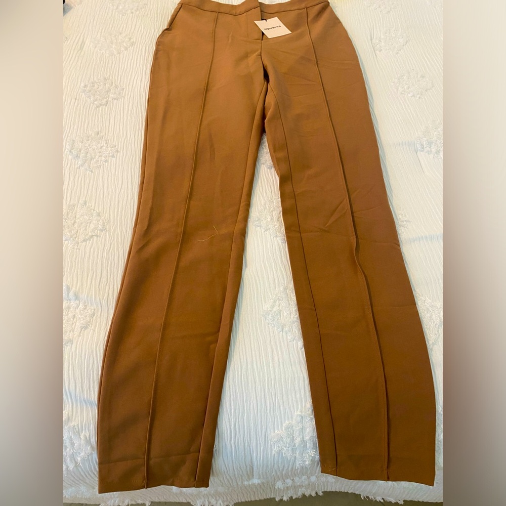 Superdown Brown Dress Up-Down Pants
